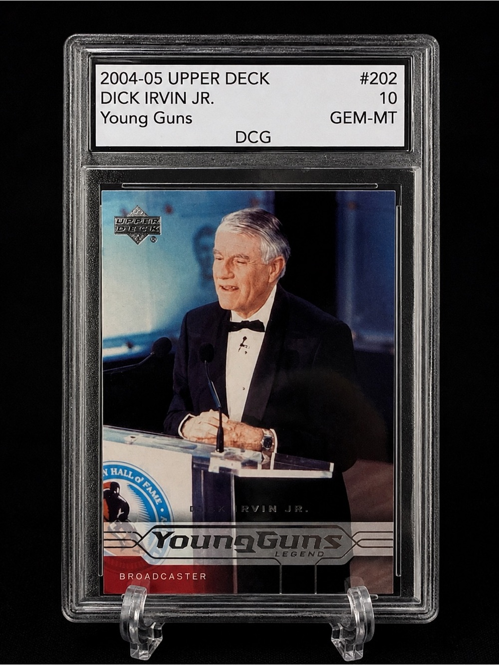 Upper Deck Young Guns Dick Irvin Jr. Trading Card - Black